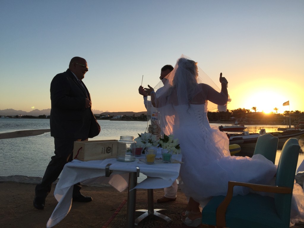 Hochzeit in Ägypten, Freie Trauung am Strand, Strandhochzeit mit Carsten Riedel