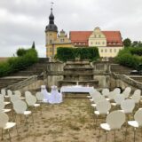 Secret Place Schloss Thallwitz, Blick auf das Schloss, Gartenseite