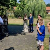 freie Trauung Kloster Nimbschen - Brautpaar nach der Hochzeit