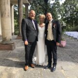 freie Trauung in Leipzig - Carsten Riedel mit Brautpaar
