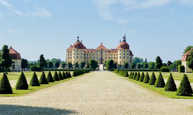 Schloss Moritzburg, Blick aus dem Prinzengarten