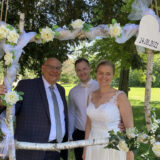 Foto mit Brautpaar