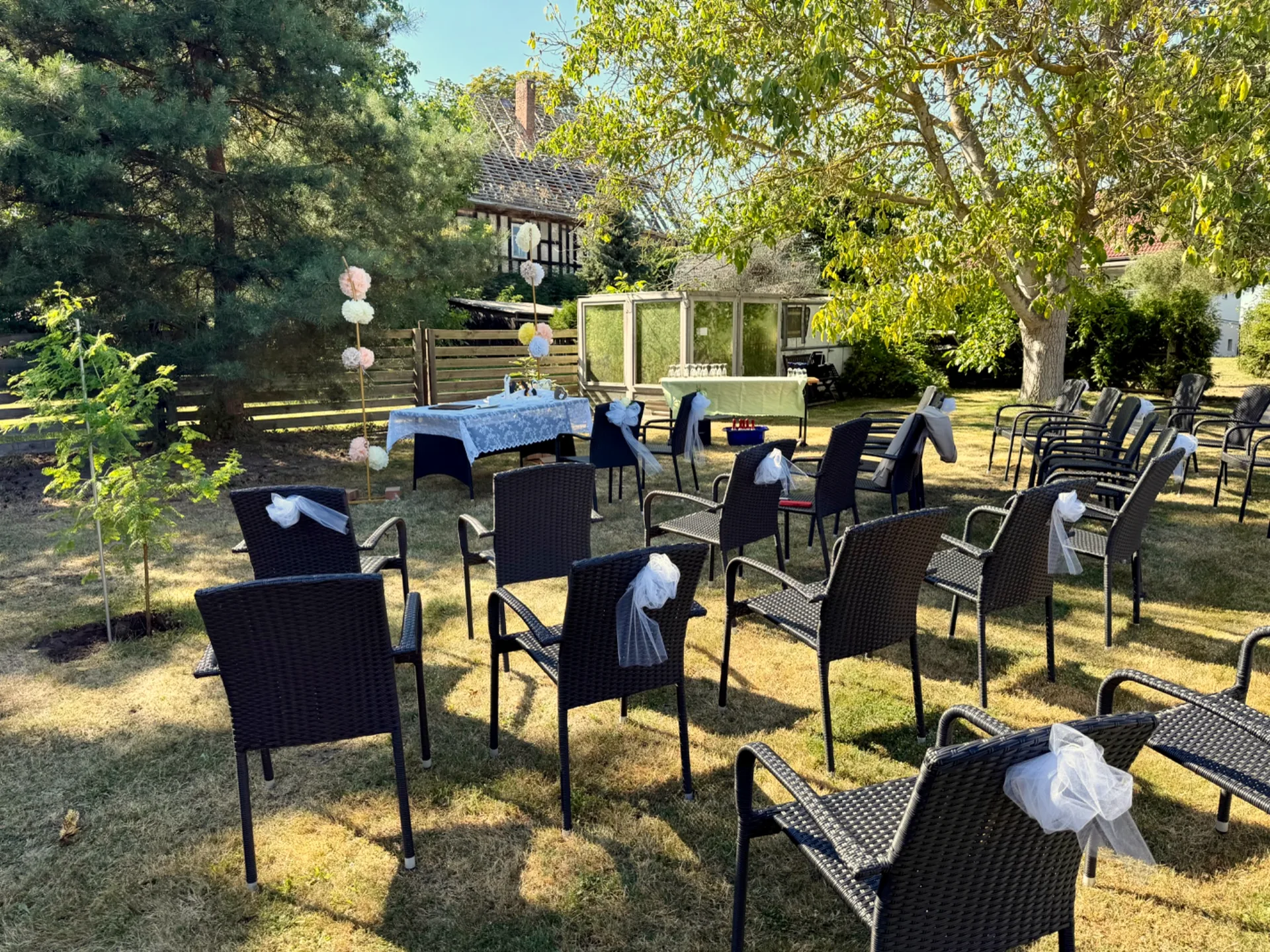 Gartenzeremonie zur Diamantenen Hochzeit von Gertraud und Bernd in Meuselwitz